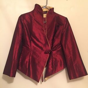 NWOT silky custom made jacket